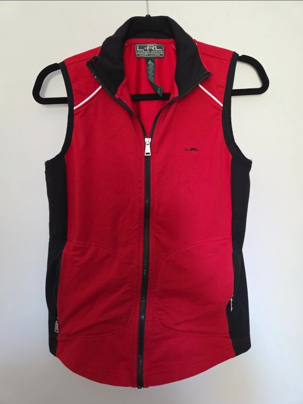 Ralph Lauren Red & Black Zip Vest